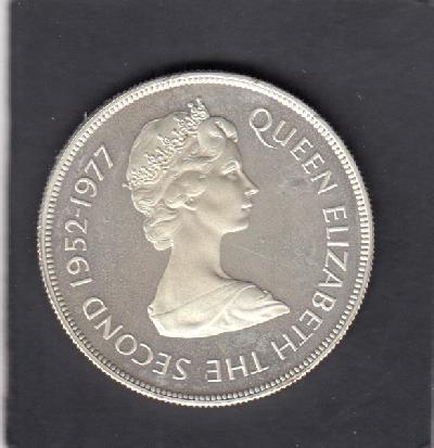 Beschrijving: 25 Rupees Q-S.JUBILEE